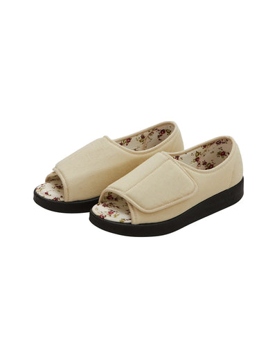Womens Extra Wide Open Toed Shoes for Indoor & Outdoor