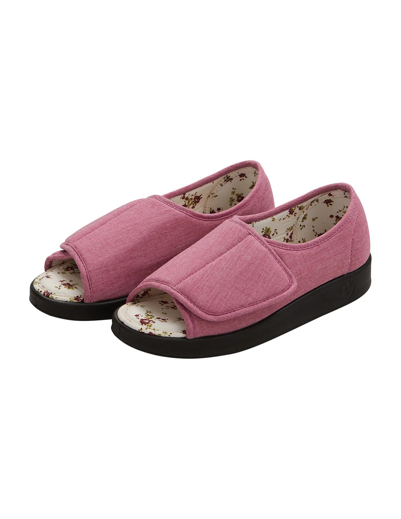 Womens Extra Wide Open Toed Shoes for Indoor & Outdoor