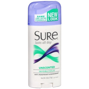 Sure Antiperspirant and Deodorant | Unscented 2.7oz