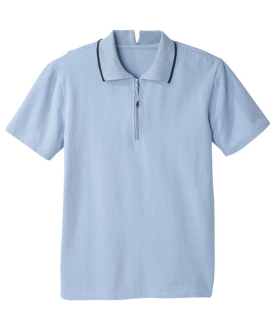 Men’s Open-Back Adaptive Polo Shirt With Zip