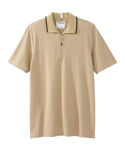 Men’s Open-Back Adaptive Polo Shirt With Zip