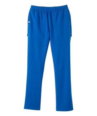 Crossover Velcro Waist Pleat Front Trousers, Heather Blue