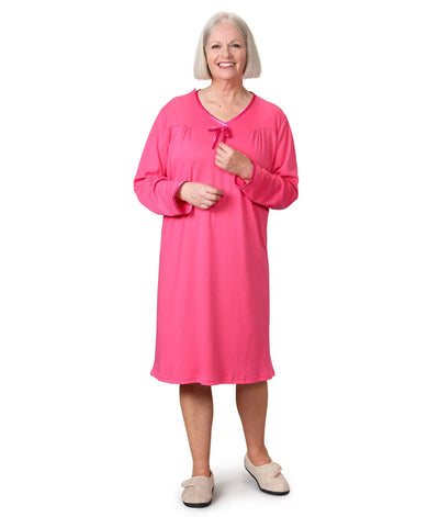 Open Back Night Gown For Ladies - Assisted Dressing Hospital Gown