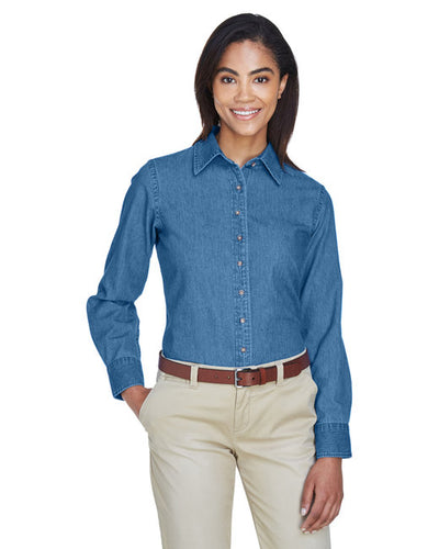 Women's Long-Sleeve Denim Shirt