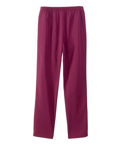 Women's Pull On Pants - Elastic Waist Polyester Pants