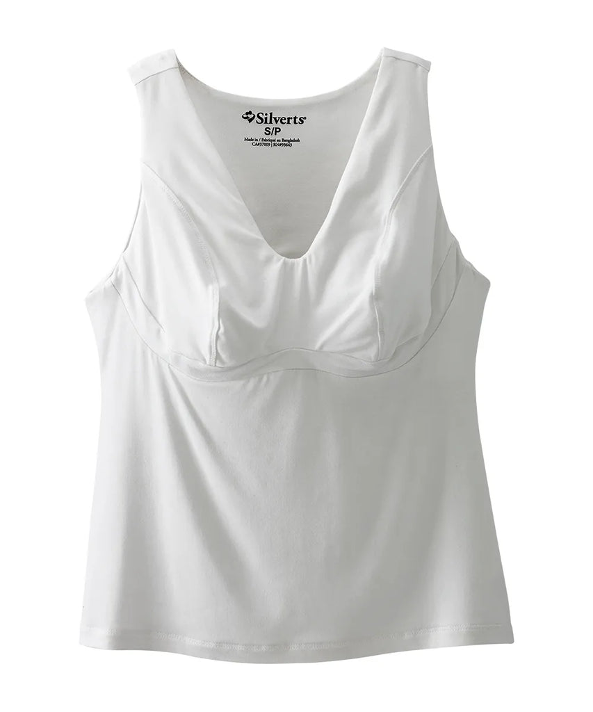 Comfy Wire-Free Bra Camisole Vest - Breast Nest White – Senior Supply