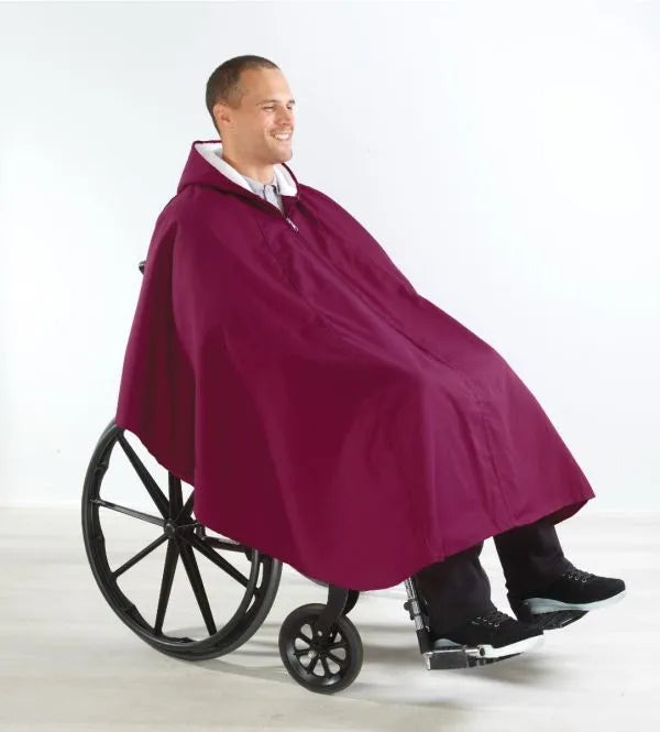 Warm Wheelchair Cape for Women & Men with Hood
