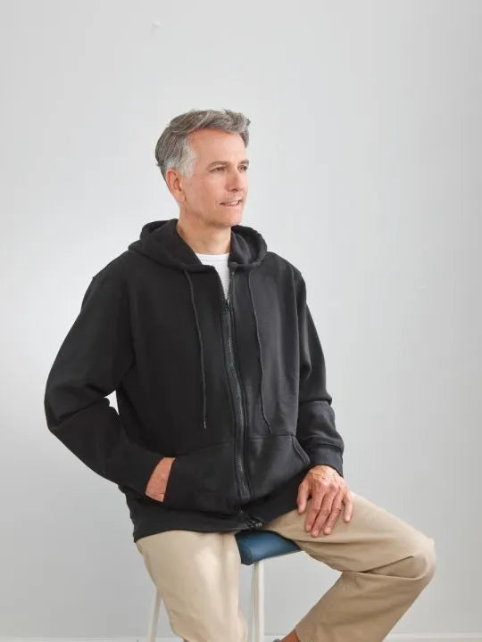 Mens Magnetic-Zipper Hoodie with Pockets