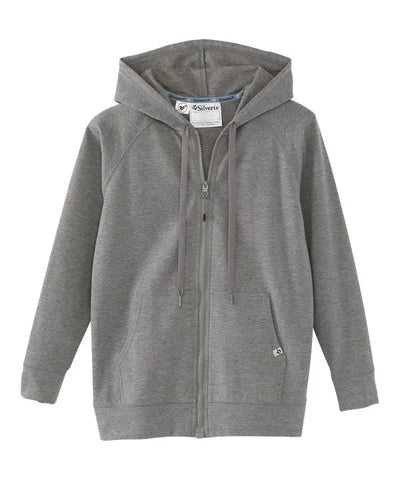 Womens Magnetic-Zipper Hoodie with Pockets